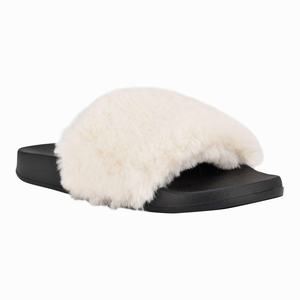 Nine West Stayhome Cozy Flat Slippers - Beige - Ireland (UG4872051)